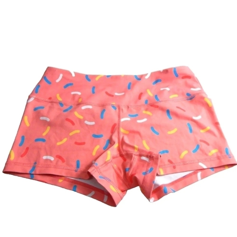 Feed Me Fight Me Pink Donut Sprinkles Shorts